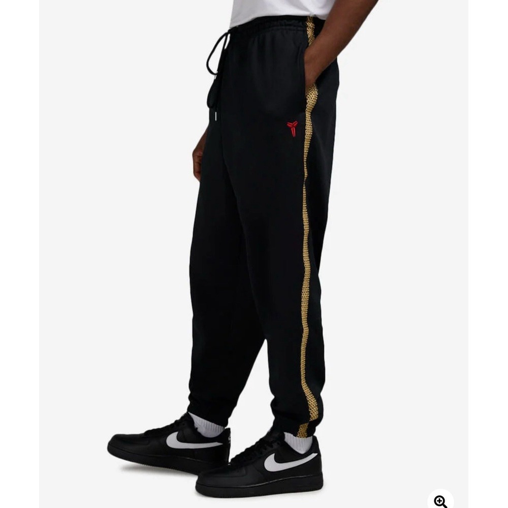 Nike Kobe‎ Bryant Pants Mens XXS Black Gold Snakeskin Mamba Joggers HQ4699-010
